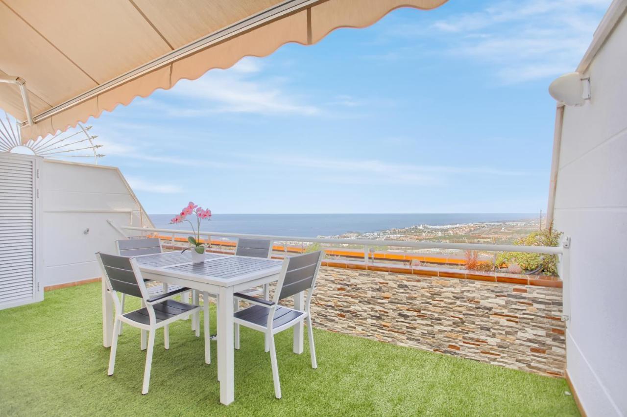 LUXURY PENTHOUSE, Best Sunset, Fast WiFi, Heated Pool Costa Adeje  Exterior foto