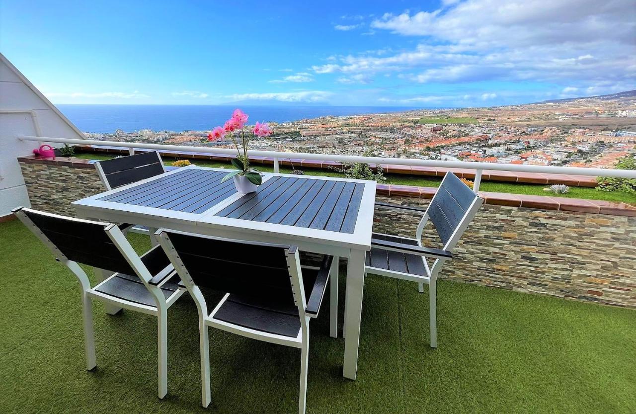 LUXURY PENTHOUSE, Best Sunset, Fast WiFi, Heated Pool Costa Adeje  Exterior foto